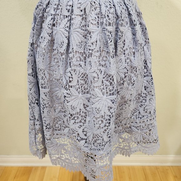 Lavender Crocheted Lace  Dress - Picture 4 of 7